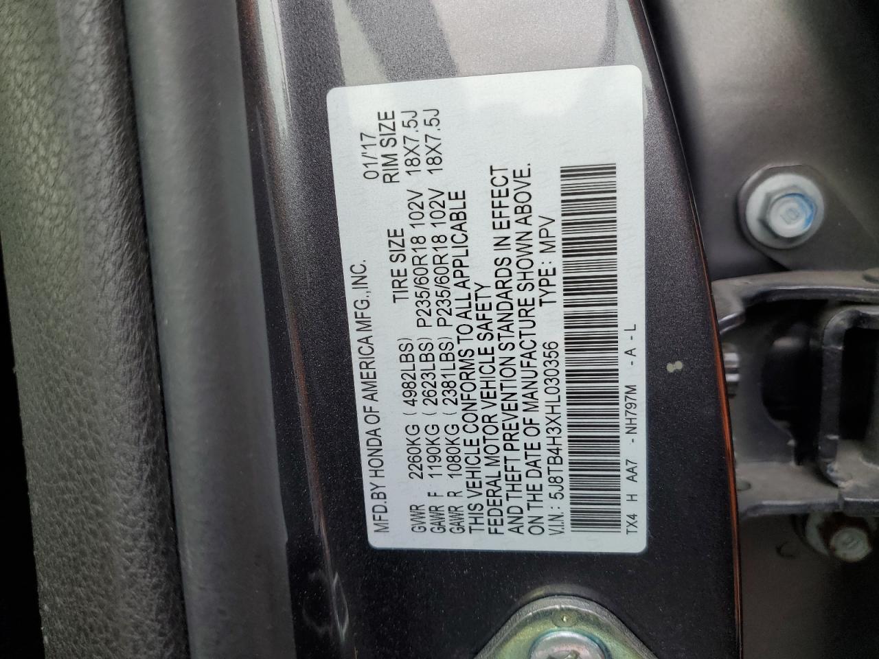 2017 ACURA RDX