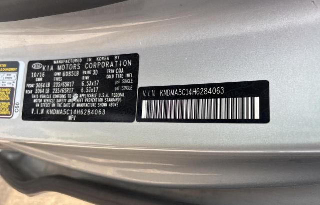2017 KIA SEDONA