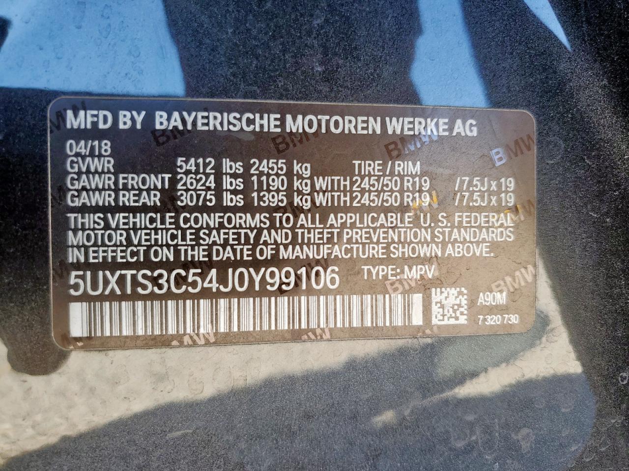 2018 BMW X3
