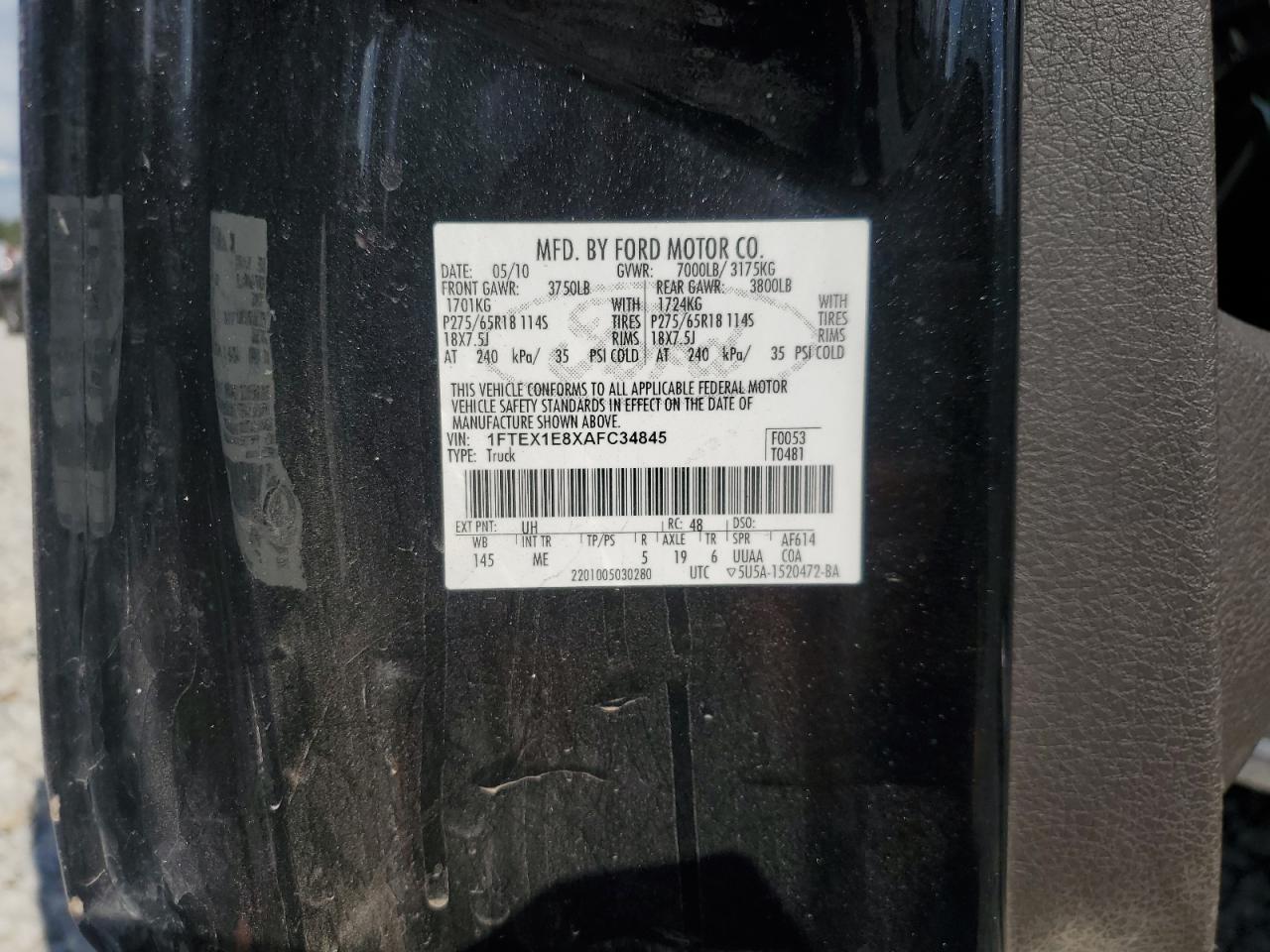 2010 FORD F-150