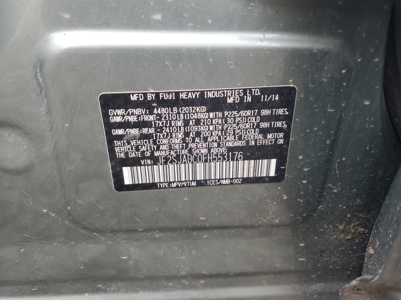 2015 SUBARU FORESTER