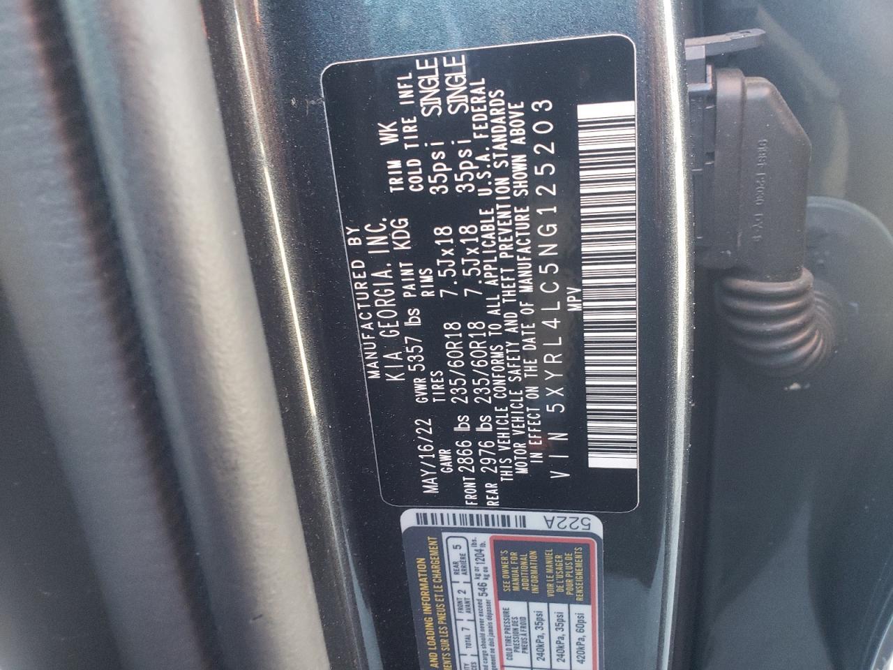 2022 KIA SORENTO