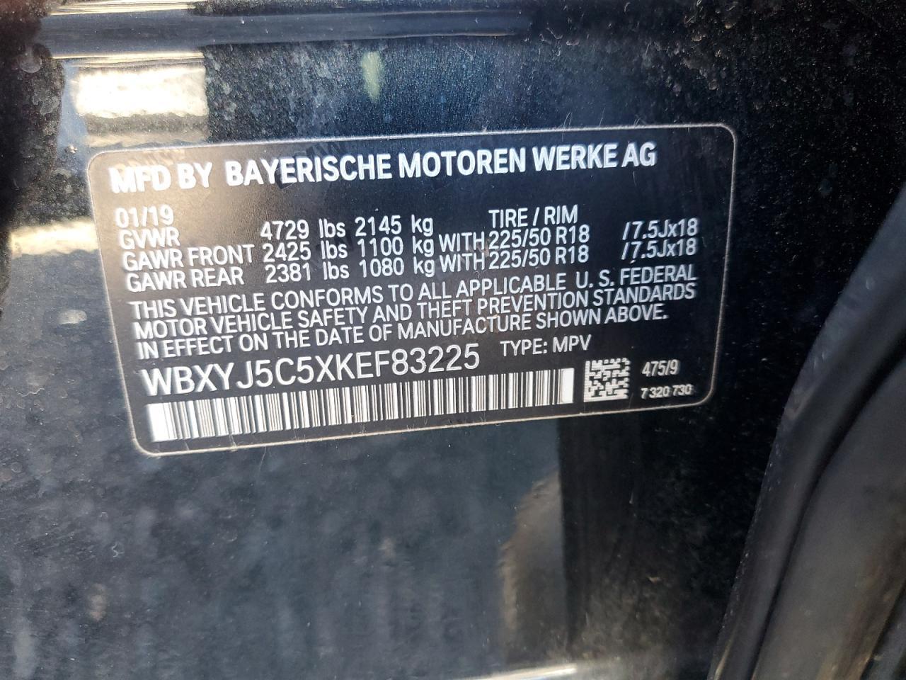2019 BMW X2