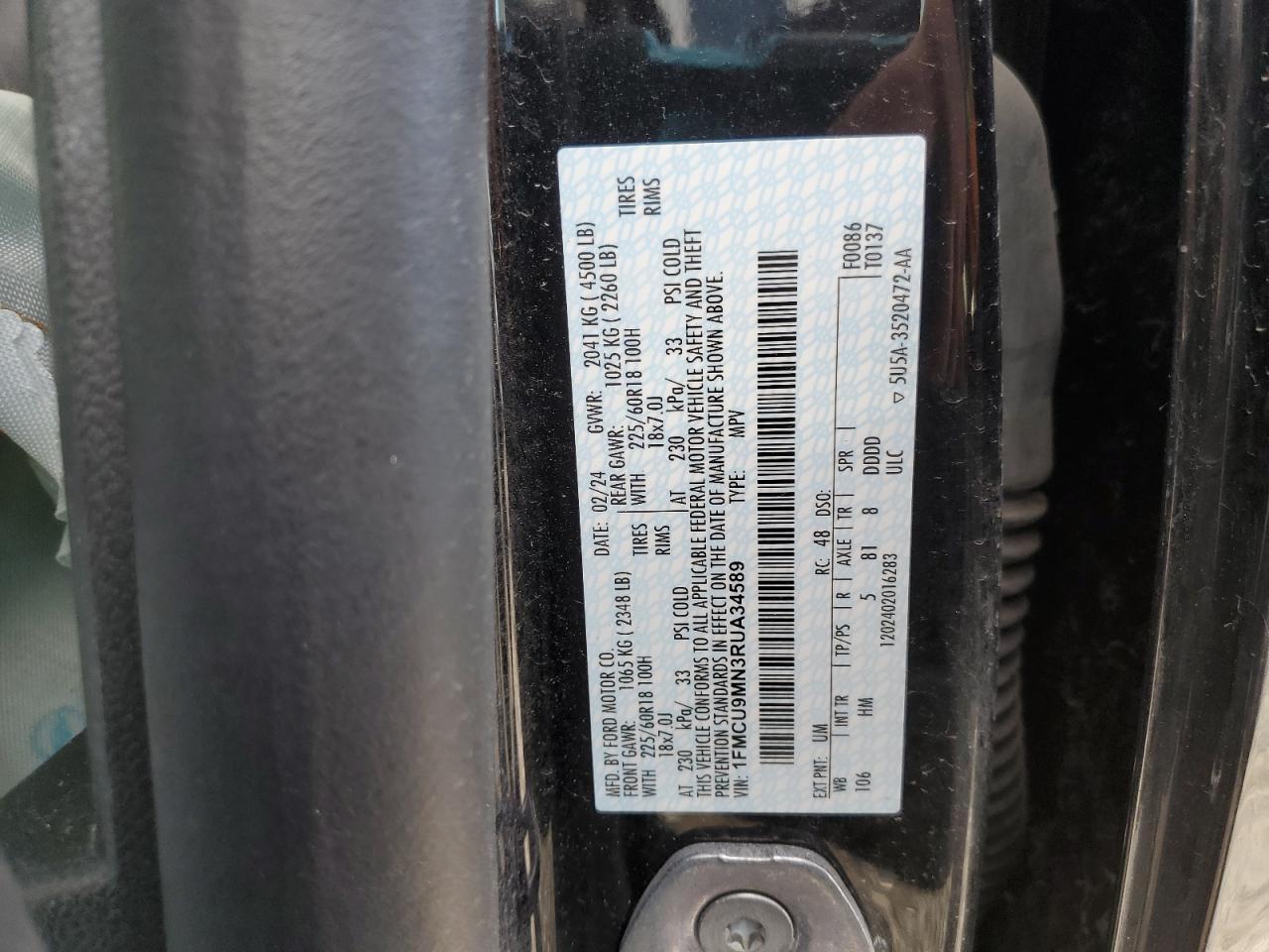2024 FORD ESCAPE