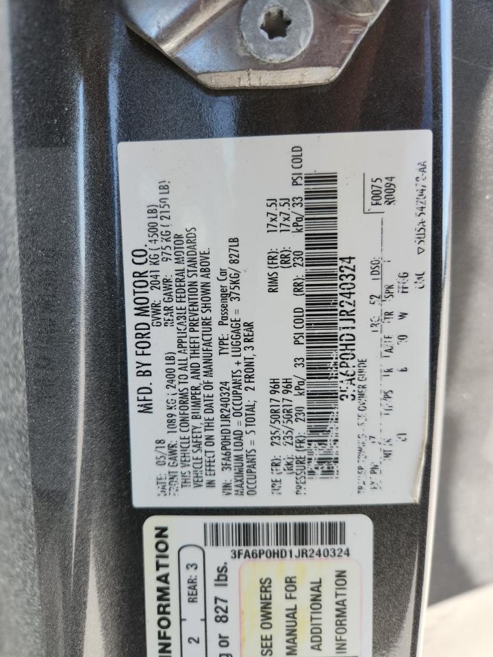 2018 FORD FUSION