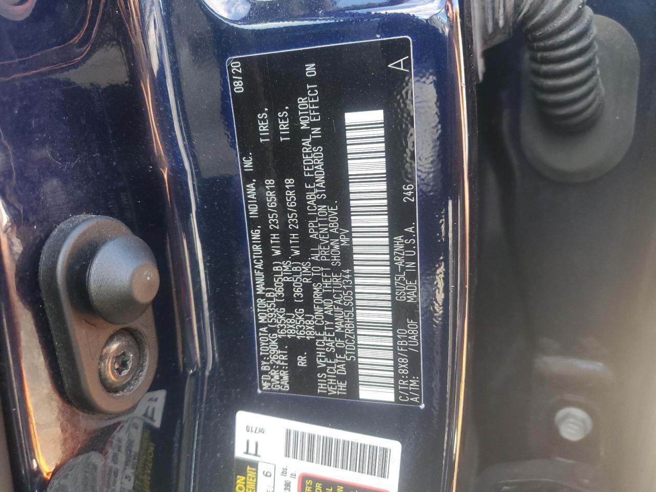 2020 TOYOTA HIGHLANDER