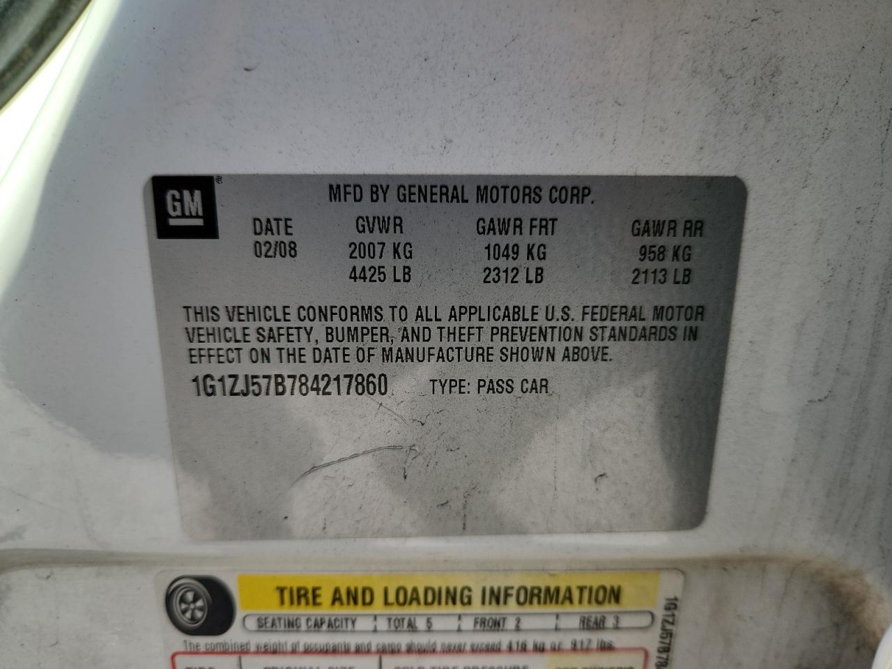 2008 CHEVROLET MALIBU