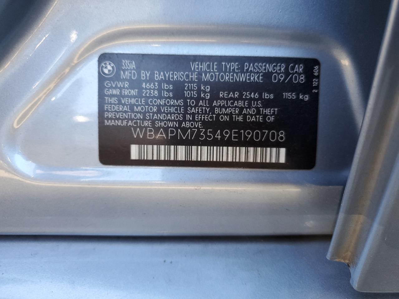 2009 BMW 3 SERIES