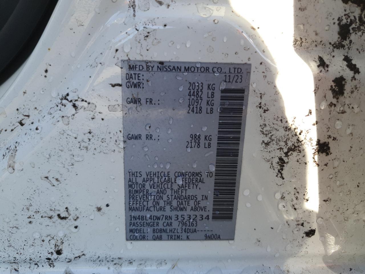 2024 NISSAN ALTIMA
