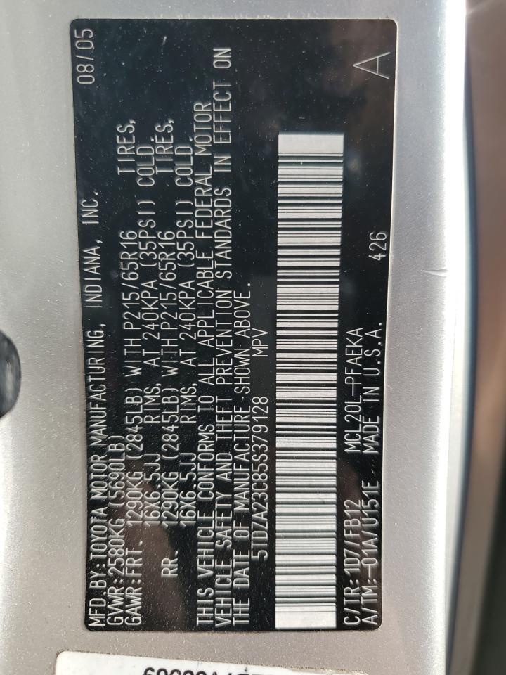2005 TOYOTA SIENNA