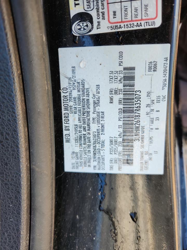 2007 LINCOLN MKZ