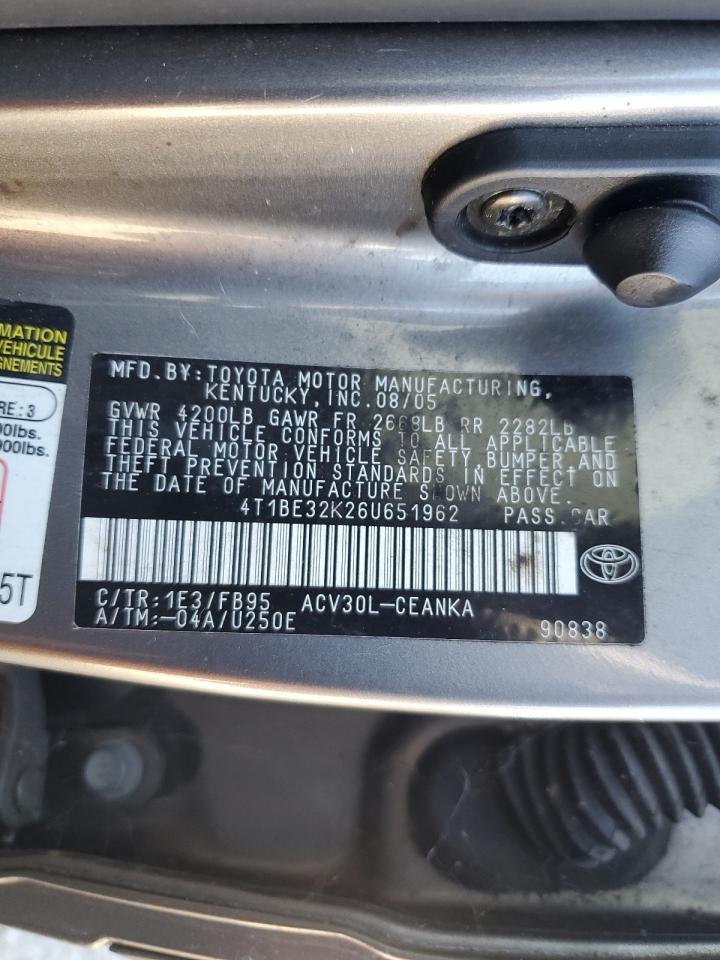 2006 TOYOTA CAMRY