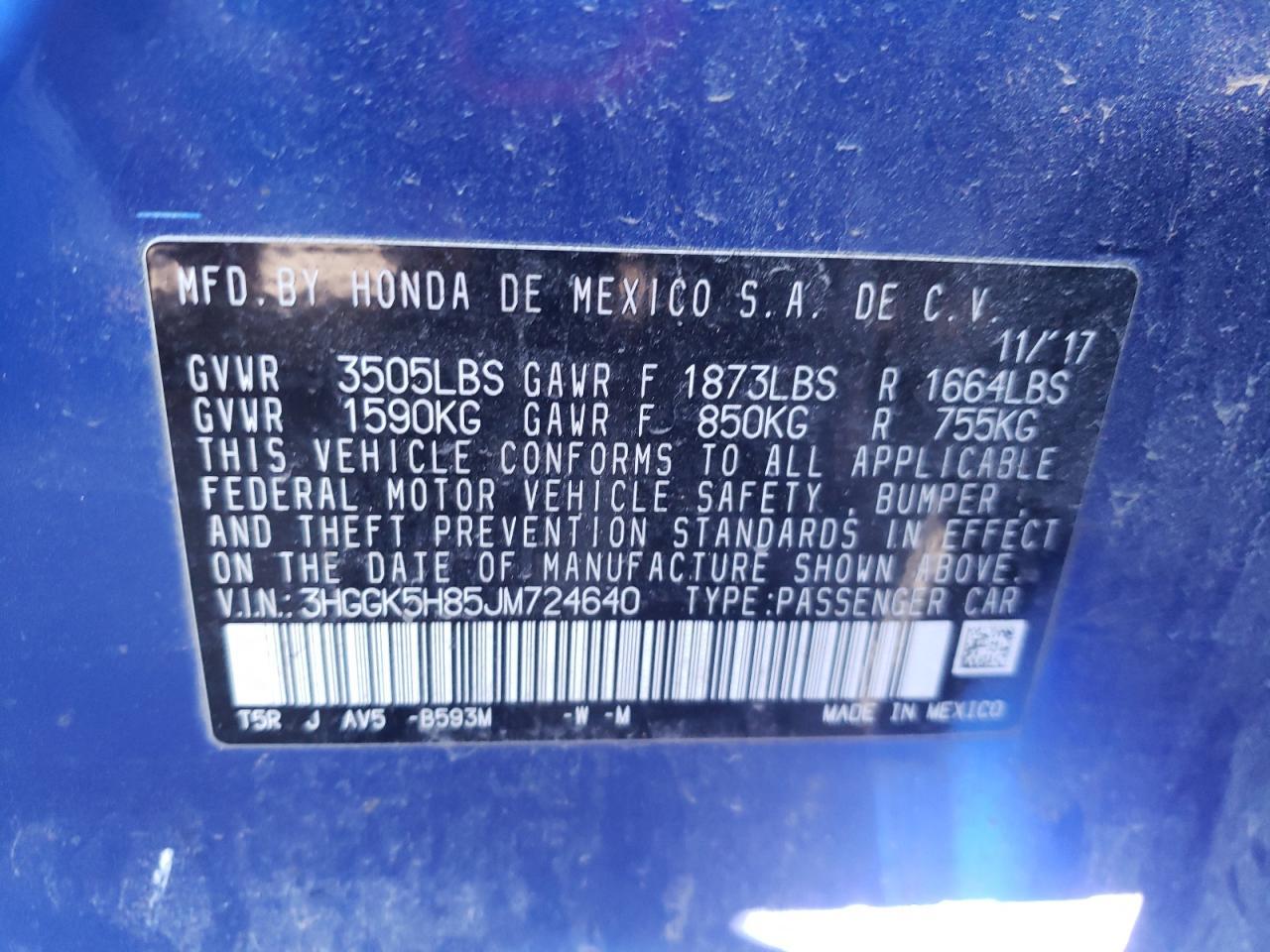 2018 HONDA FIT