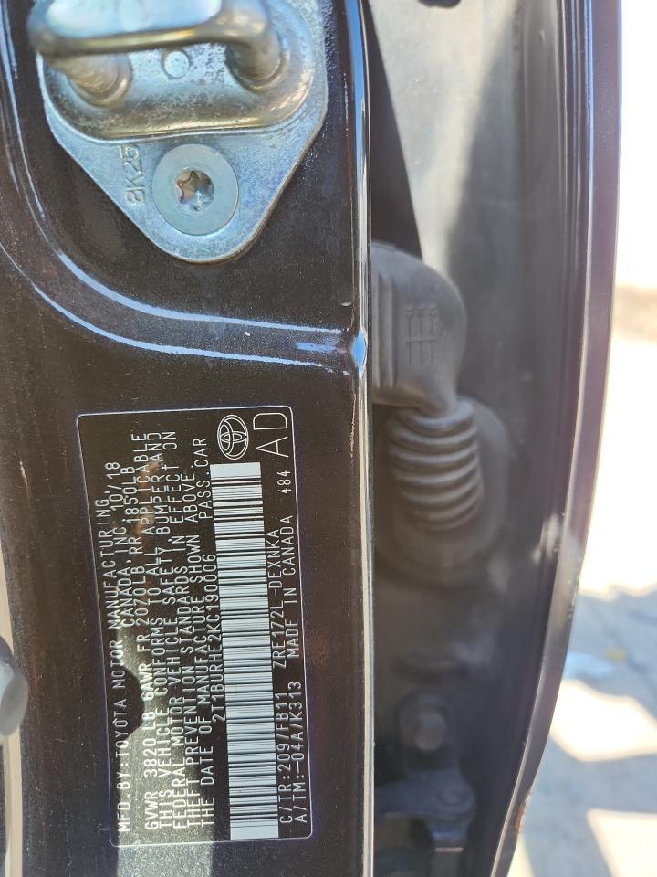2019 TOYOTA COROLLA