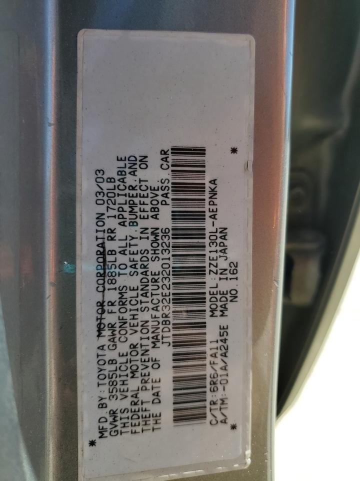 2003 TOYOTA COROLLA
