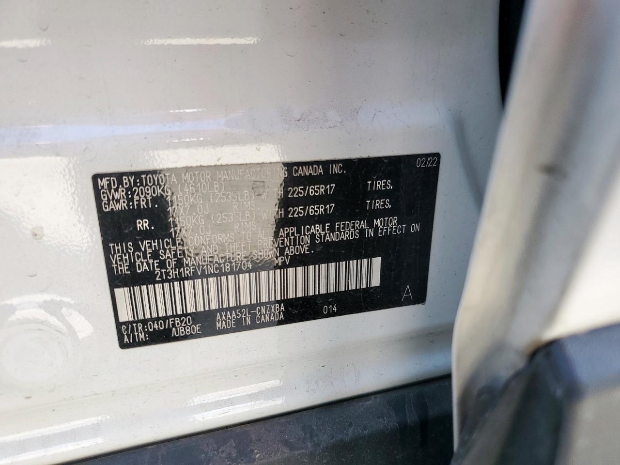 2022 TOYOTA RAV4