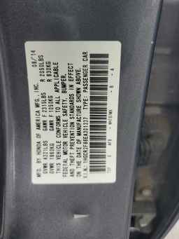 2014 HONDA ACCORD