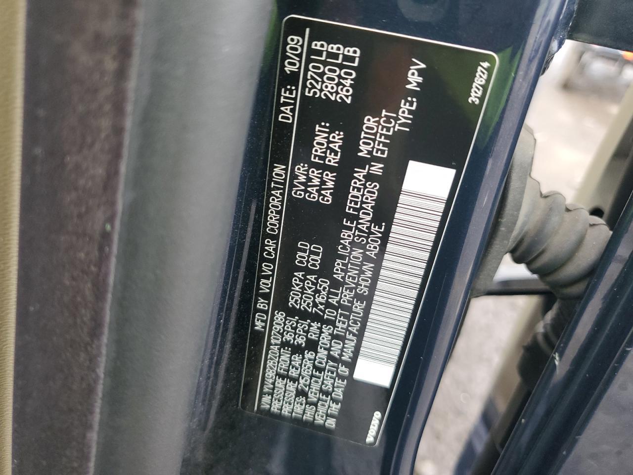 2010 VOLVO XC70