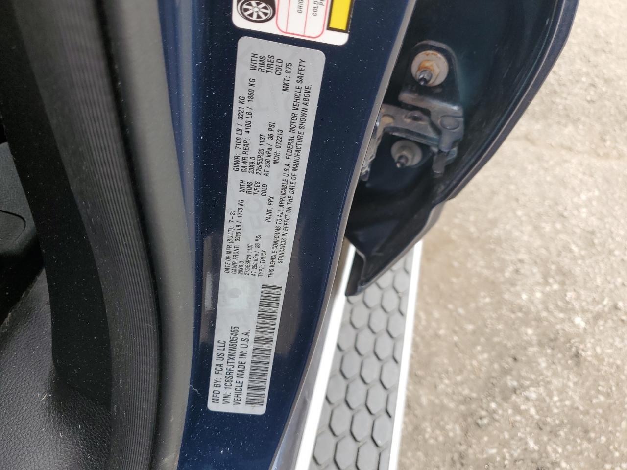 2021 RAM 1500