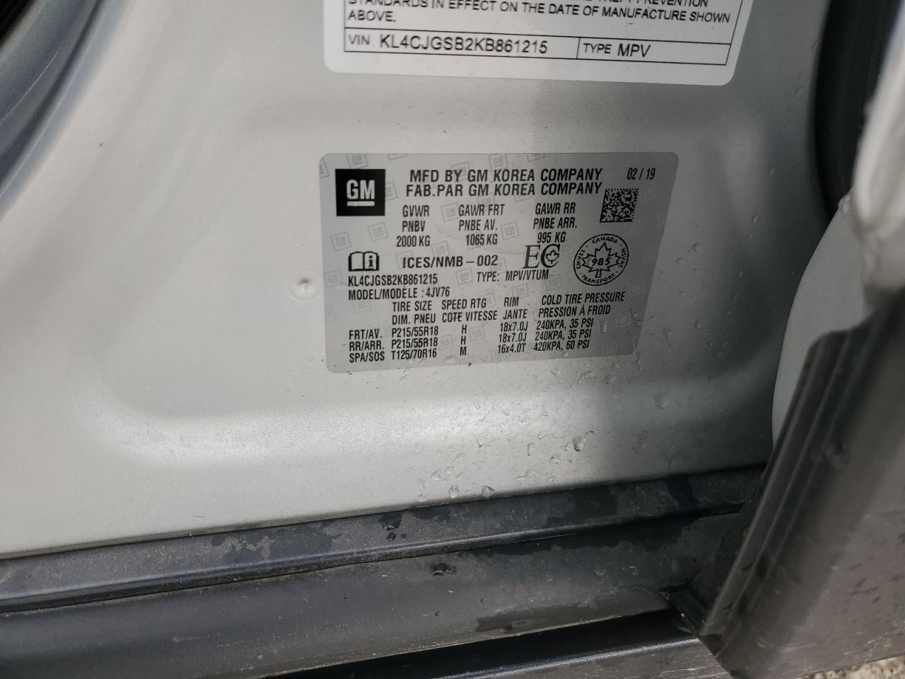 2019 BUICK ENCORE