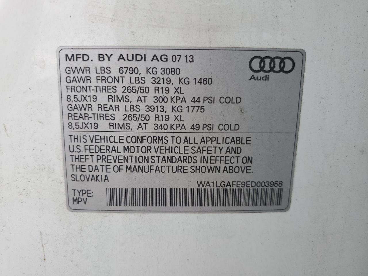 2014 AUDI Q7