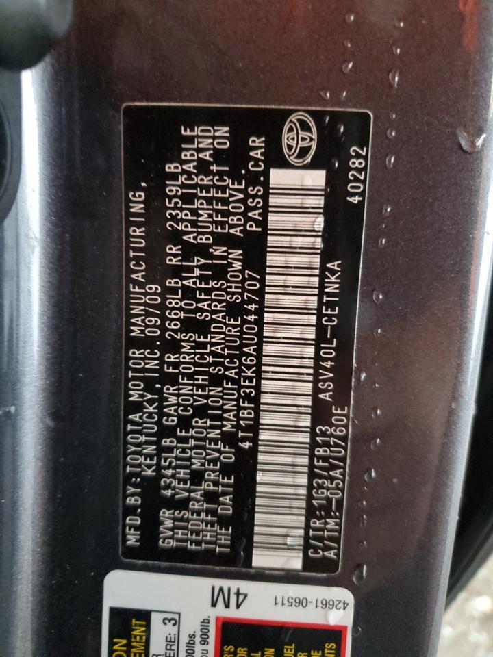 2010 TOYOTA CAMRY