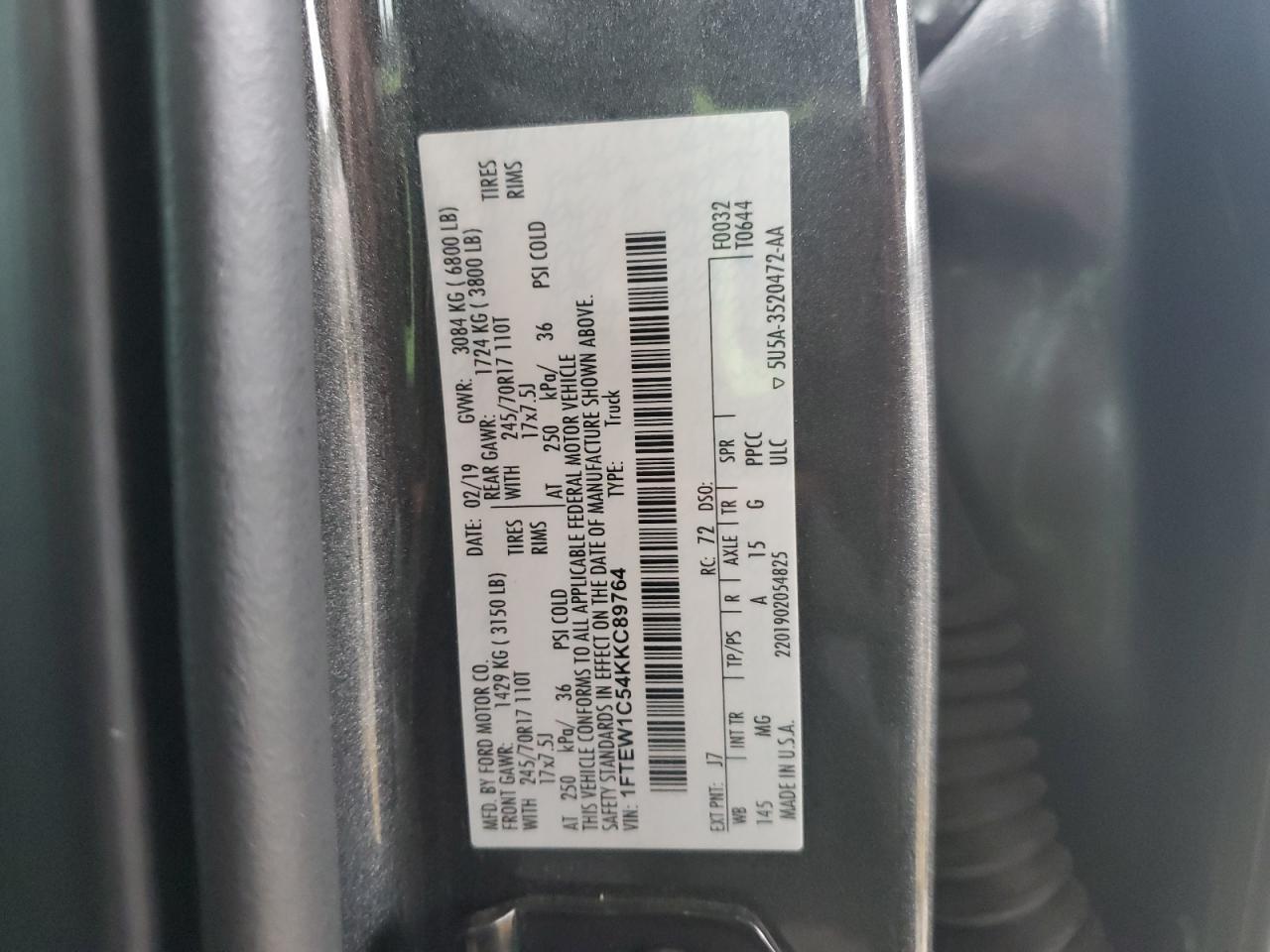2019 FORD F-150
