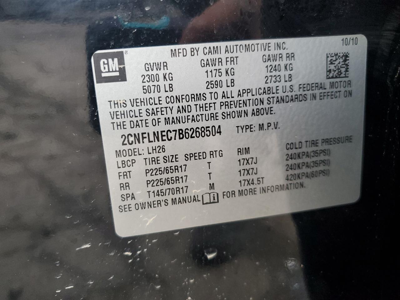 2011 CHEVROLET EQUINOX