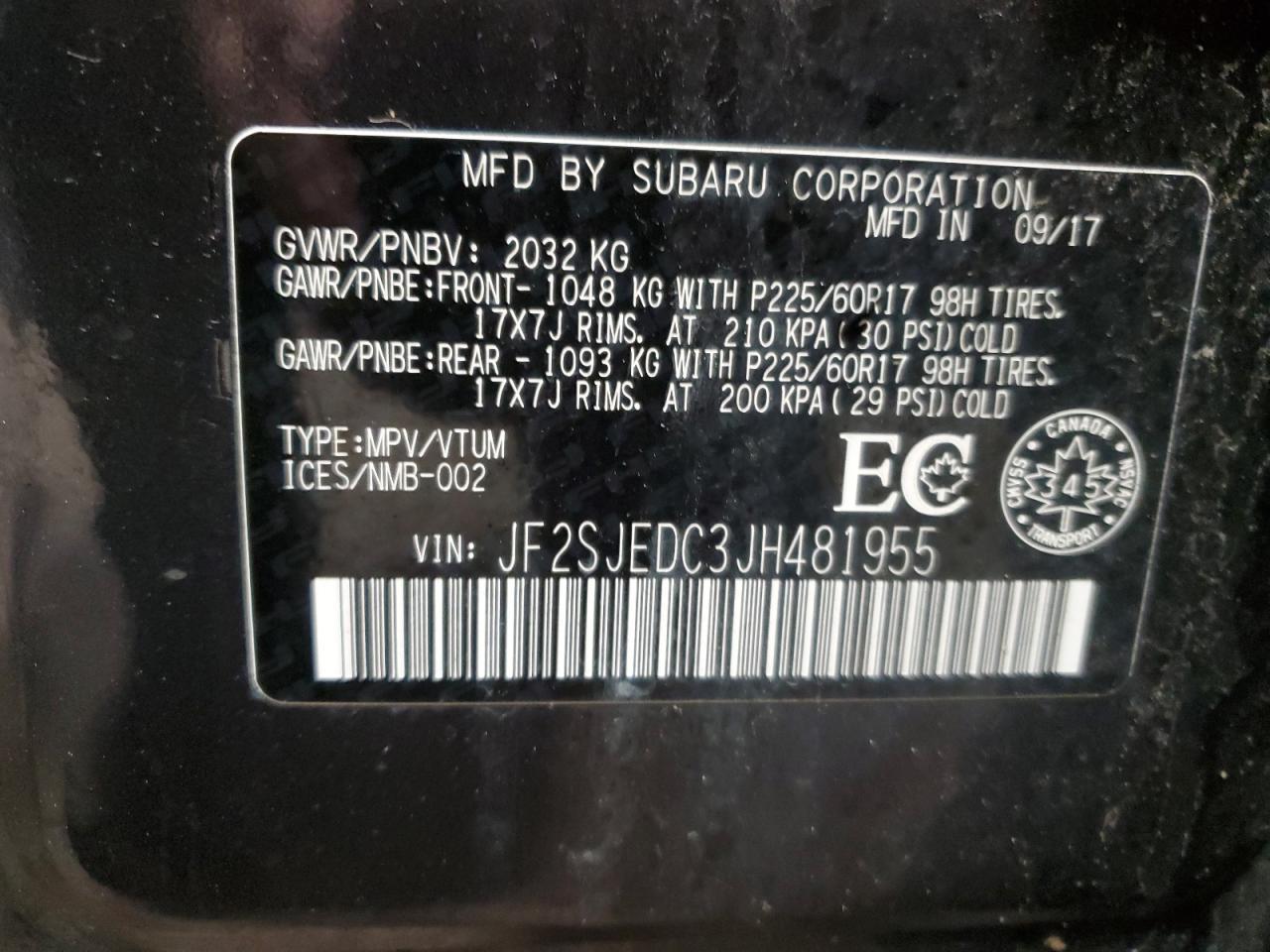 2018 SUBARU FORESTER