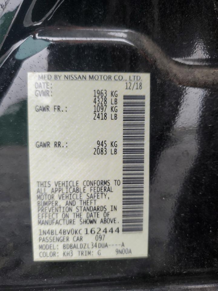 2019 NISSAN ALTIMA
