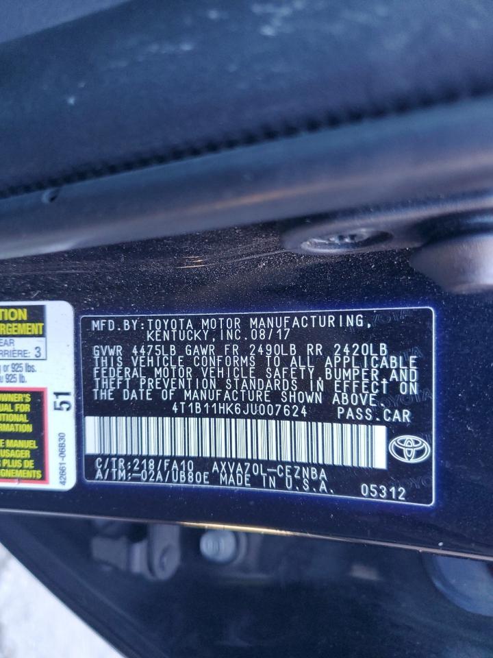2018 TOYOTA CAMRY