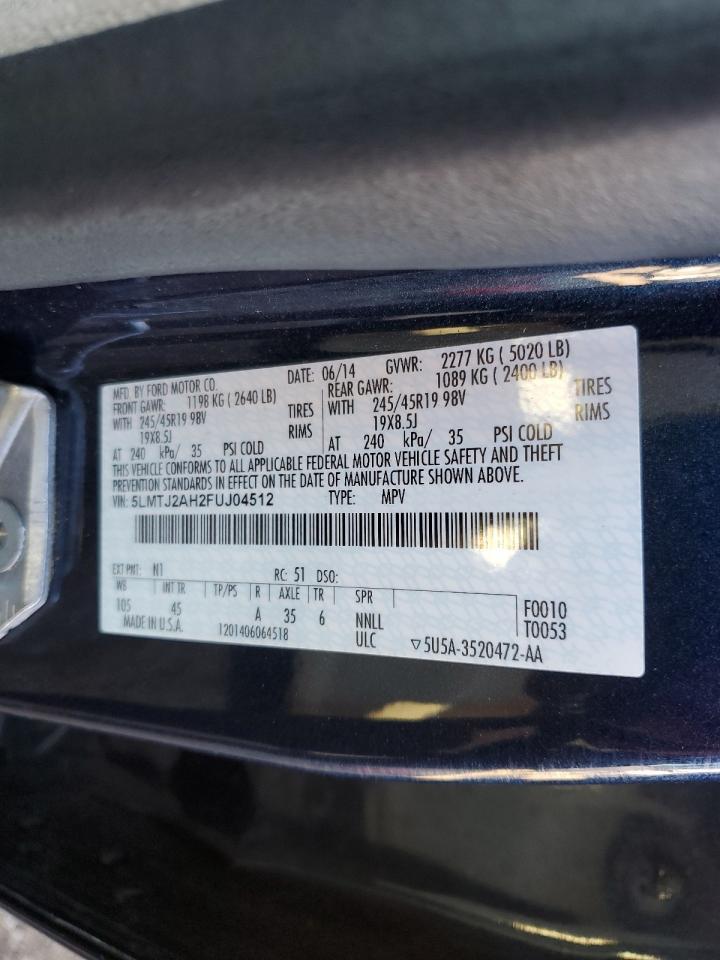 2015 LINCOLN MKC