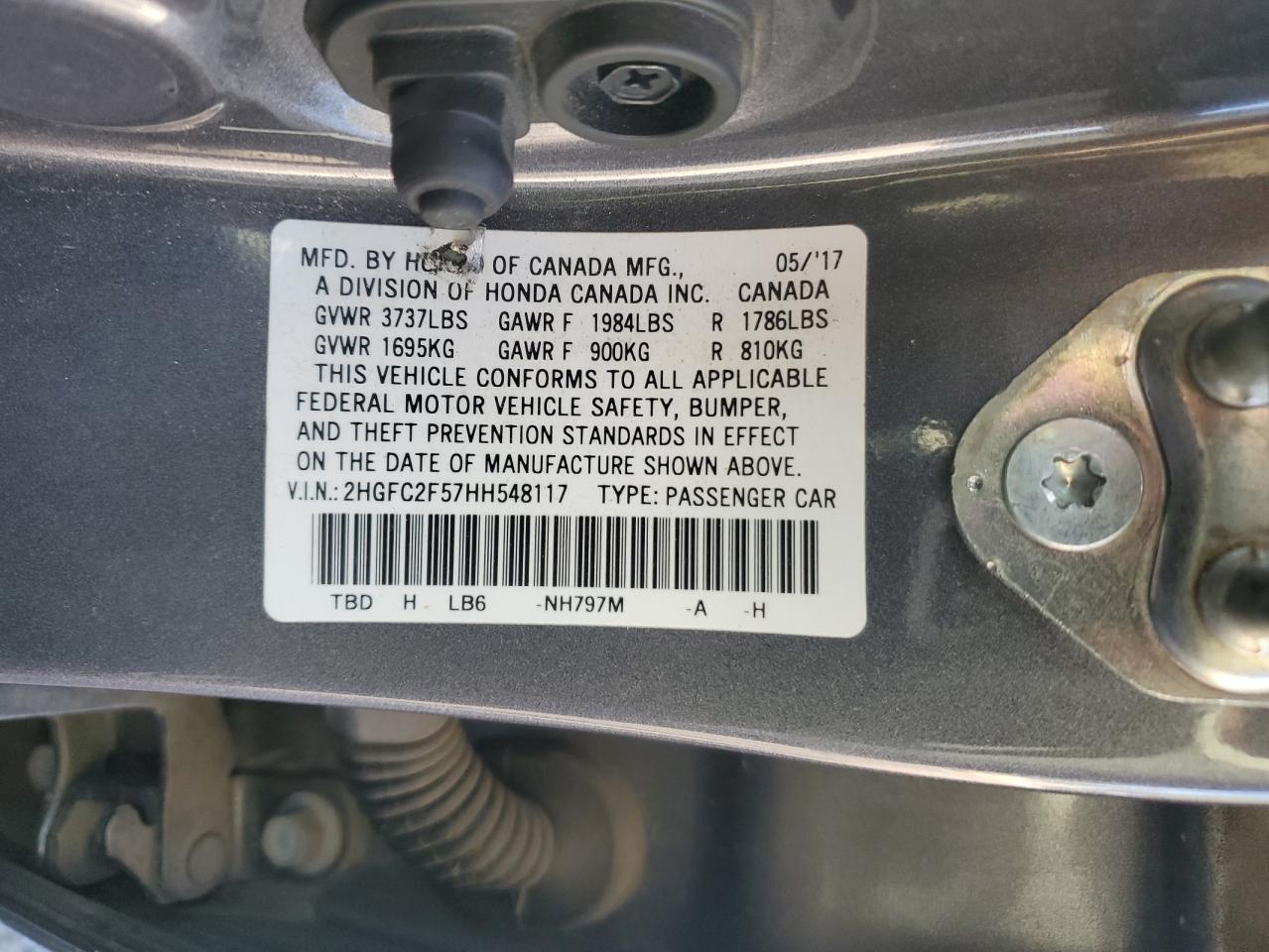 2017 HONDA CIVIC