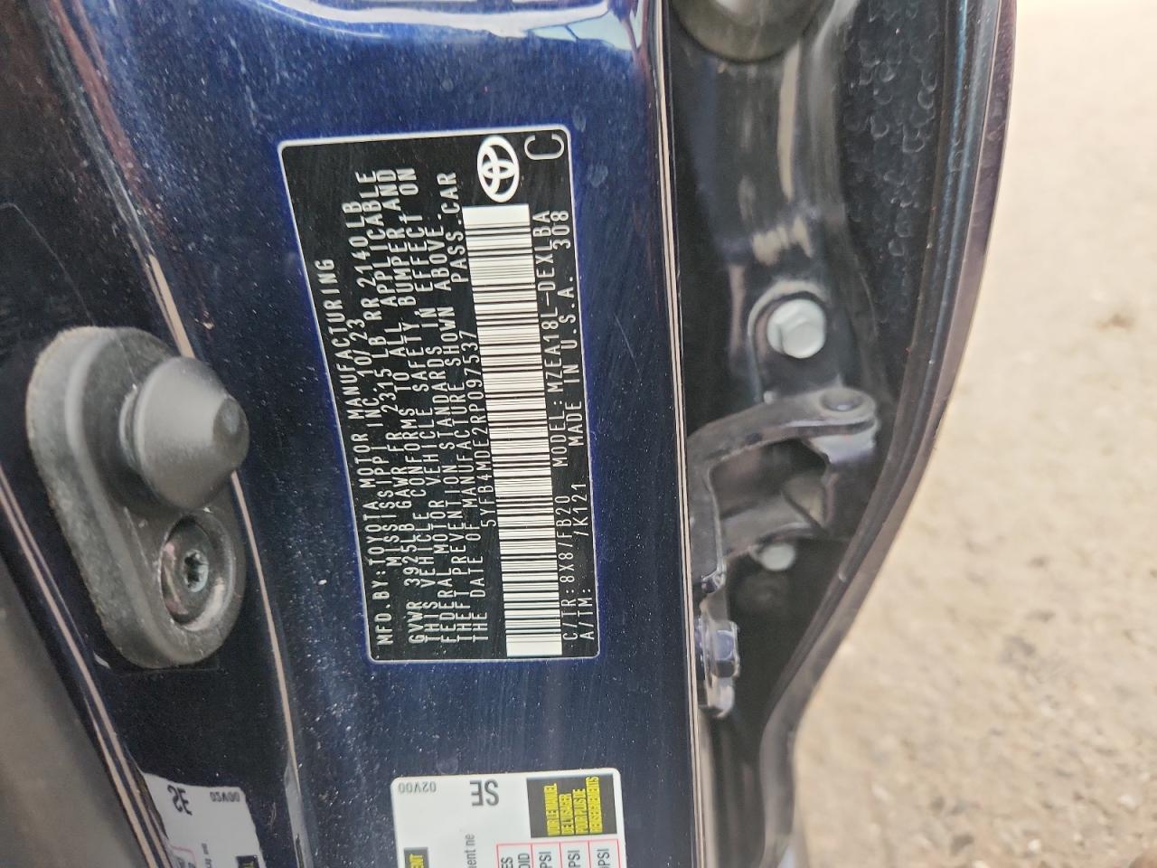 2024 TOYOTA COROLLA