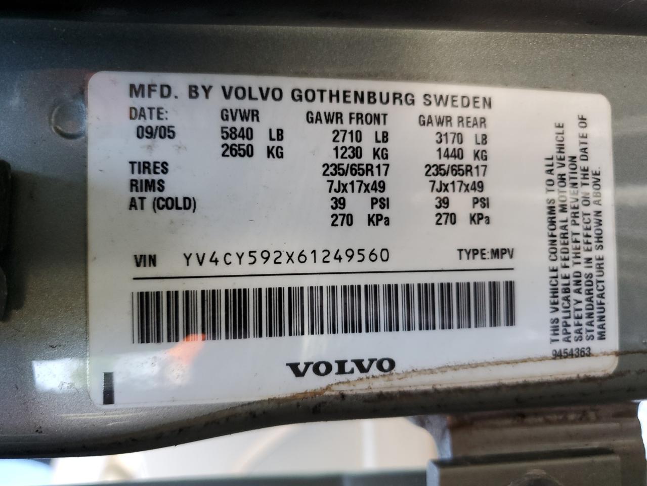 2006 VOLVO XC90