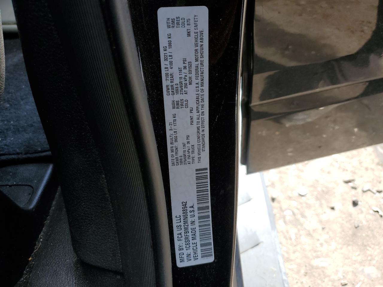 2021 RAM 1500