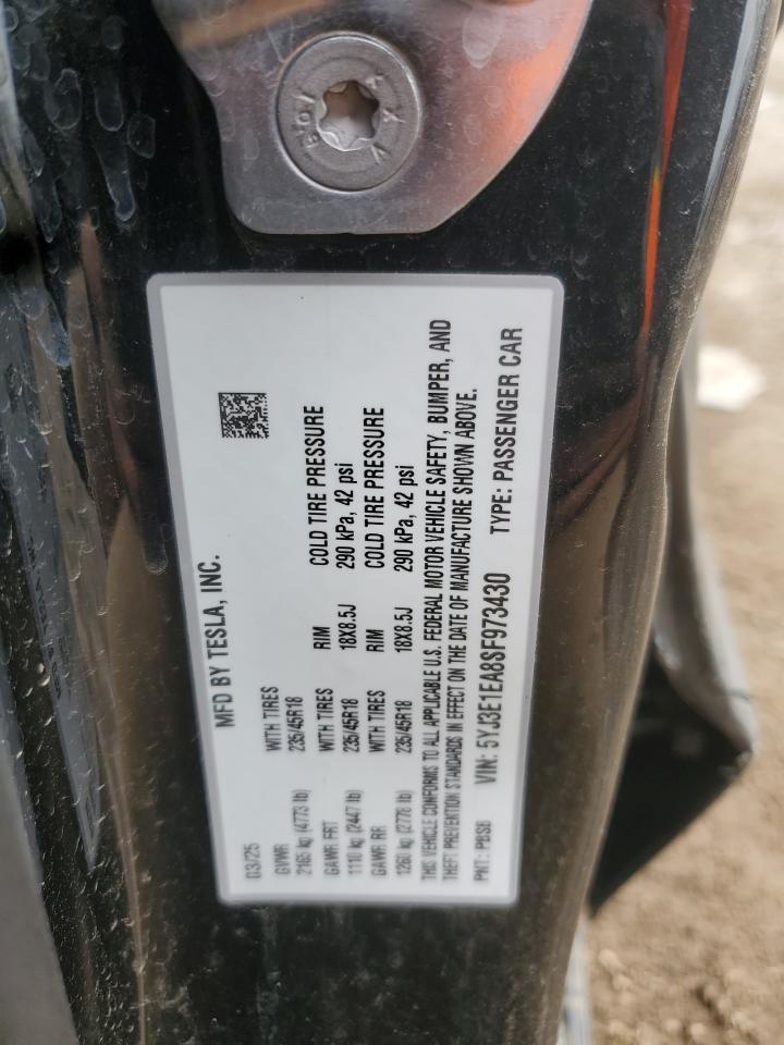 2025 TESLA MODEL 3