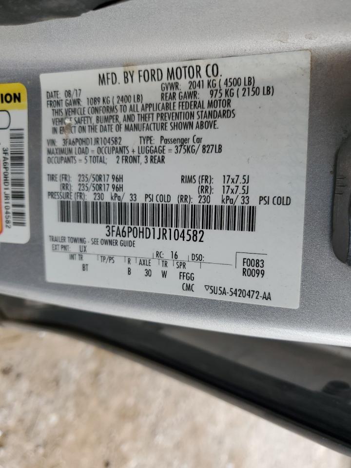 2018 FORD FUSION