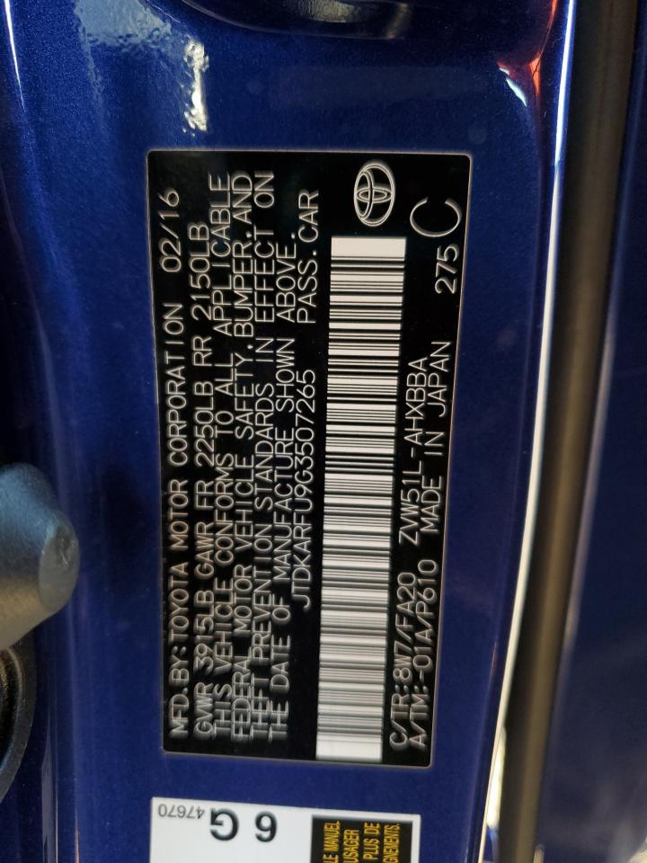 2016 TOYOTA PRIUS