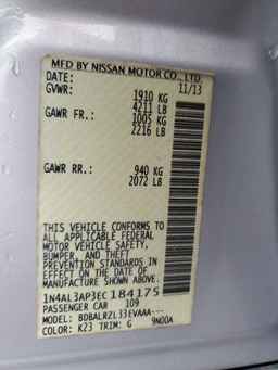 2014 NISSAN ALTIMA
