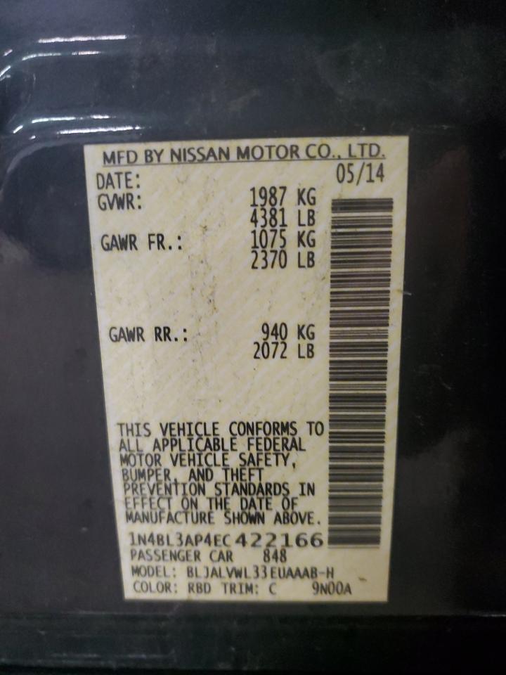 2014 NISSAN ALTIMA