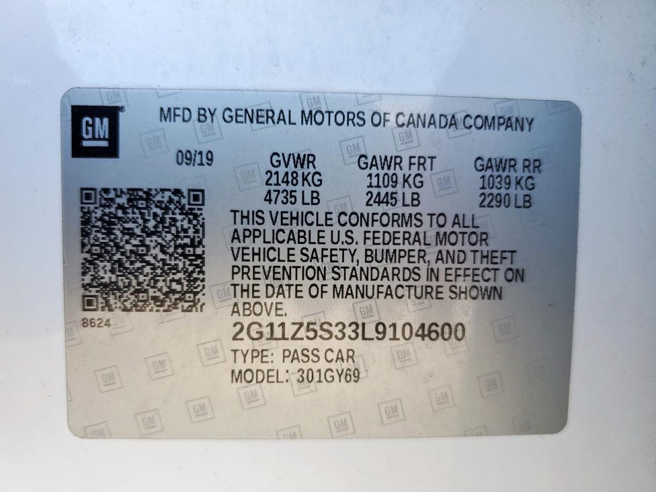 2020 CHEVROLET IMPALA