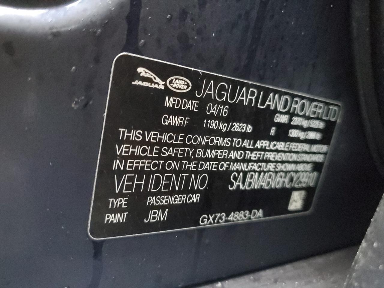 2017 JAGUAR XF