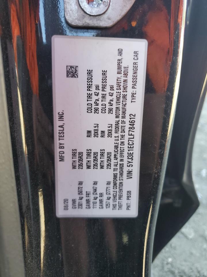 2020 TESLA MODEL 3