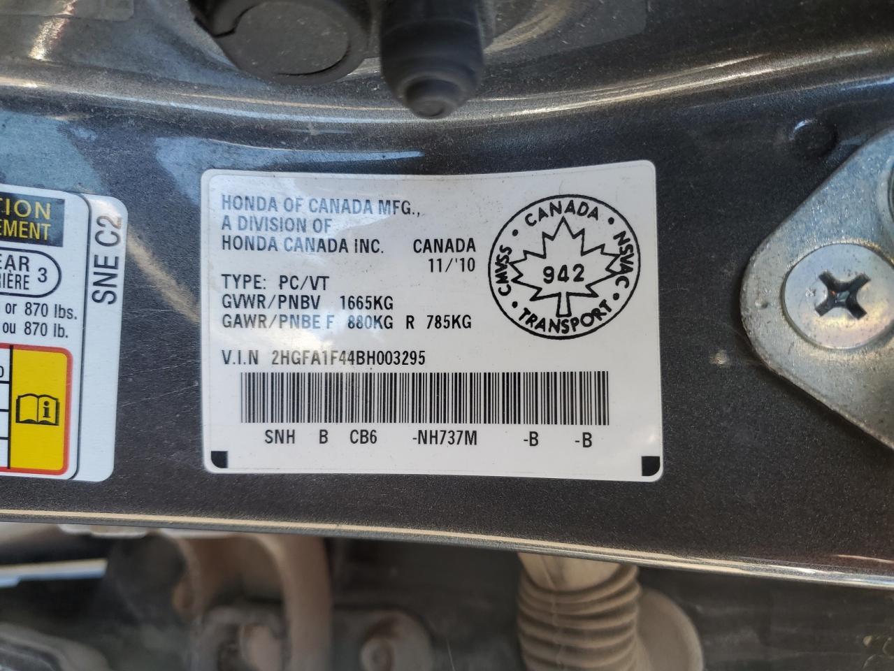 2011 HONDA CIVIC