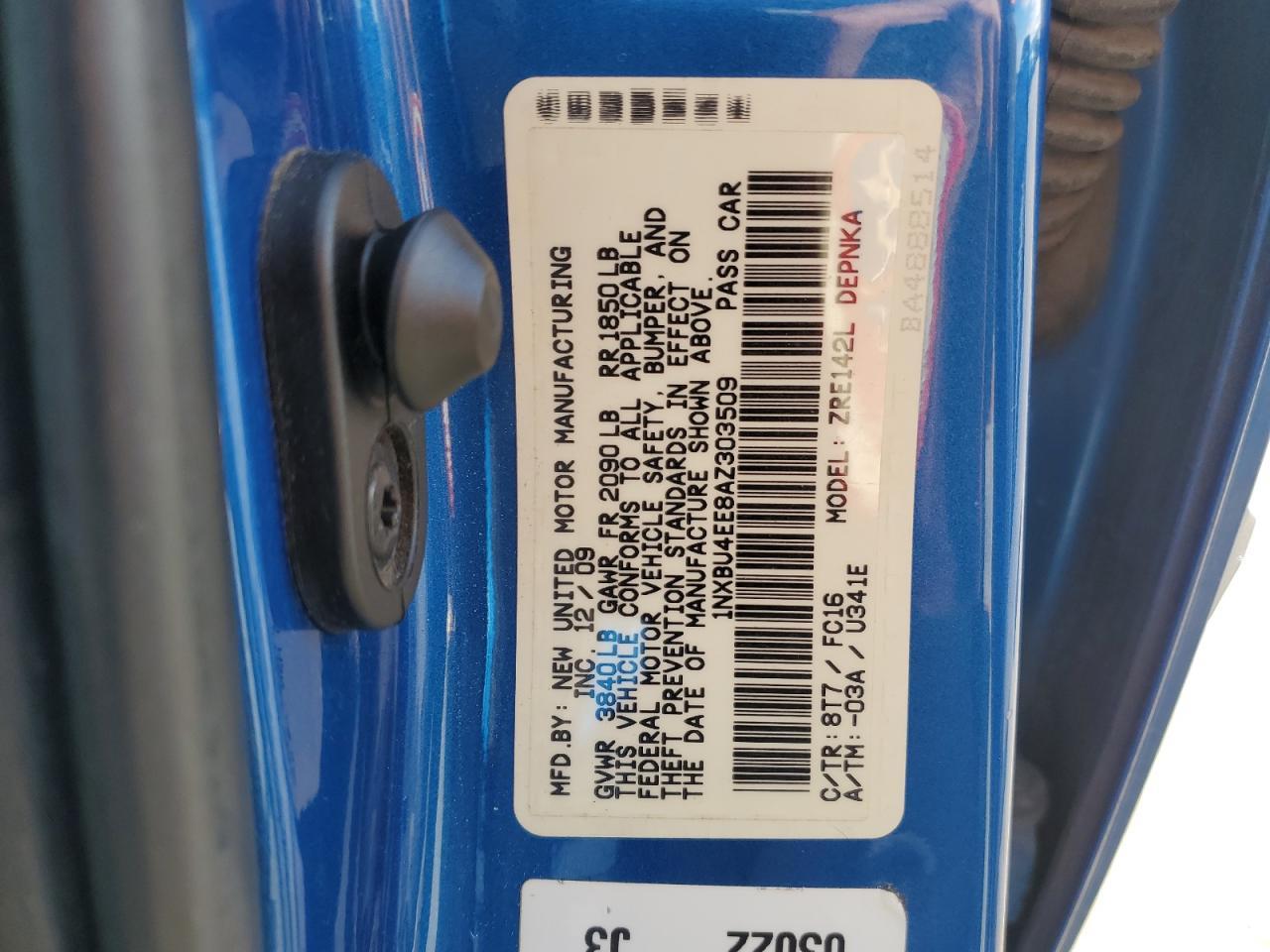 2010 TOYOTA COROLLA