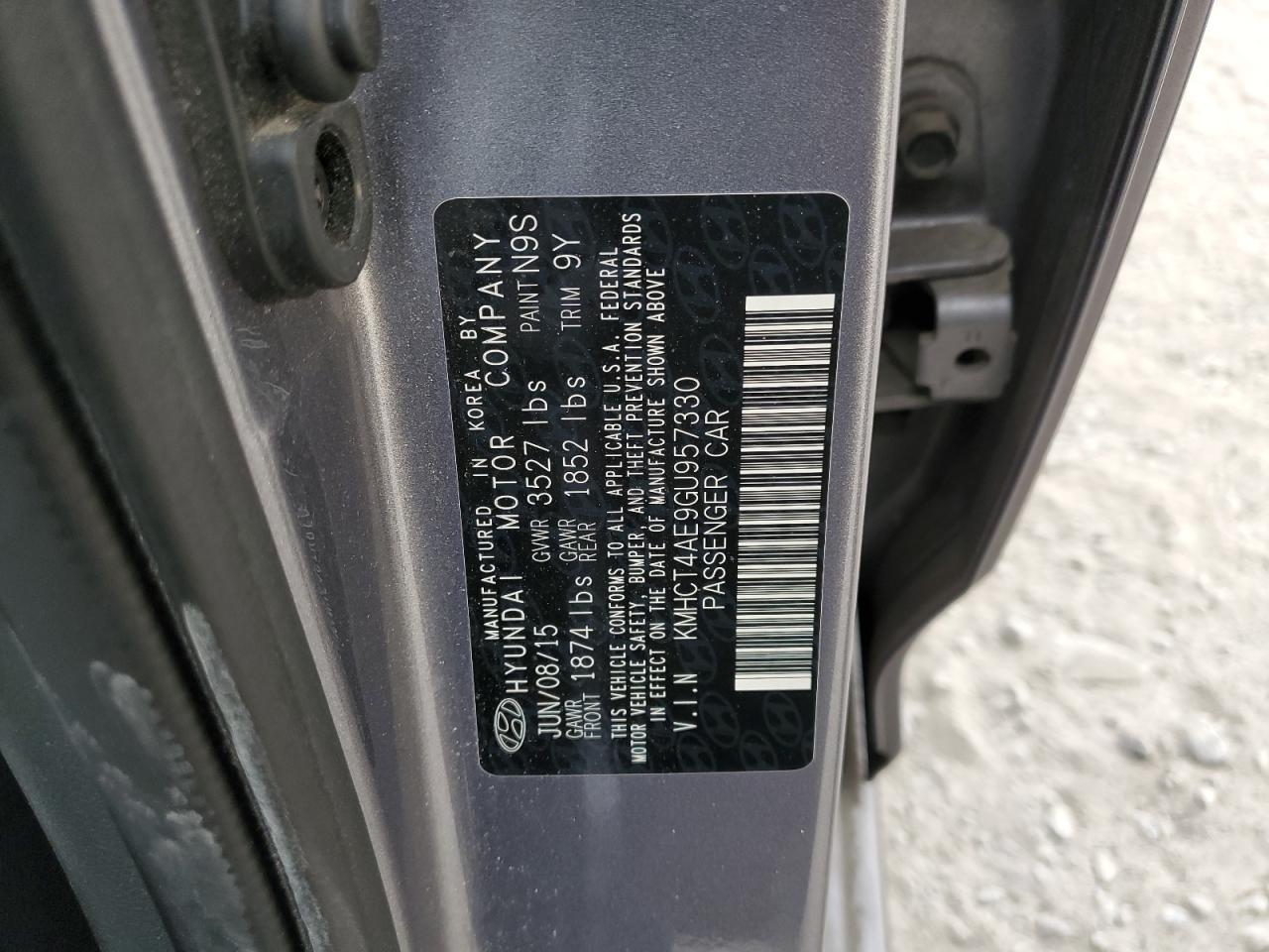 2016 HYUNDAI ACCENT