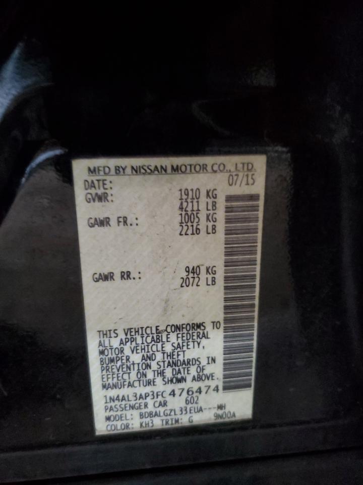 2015 NISSAN ALTIMA