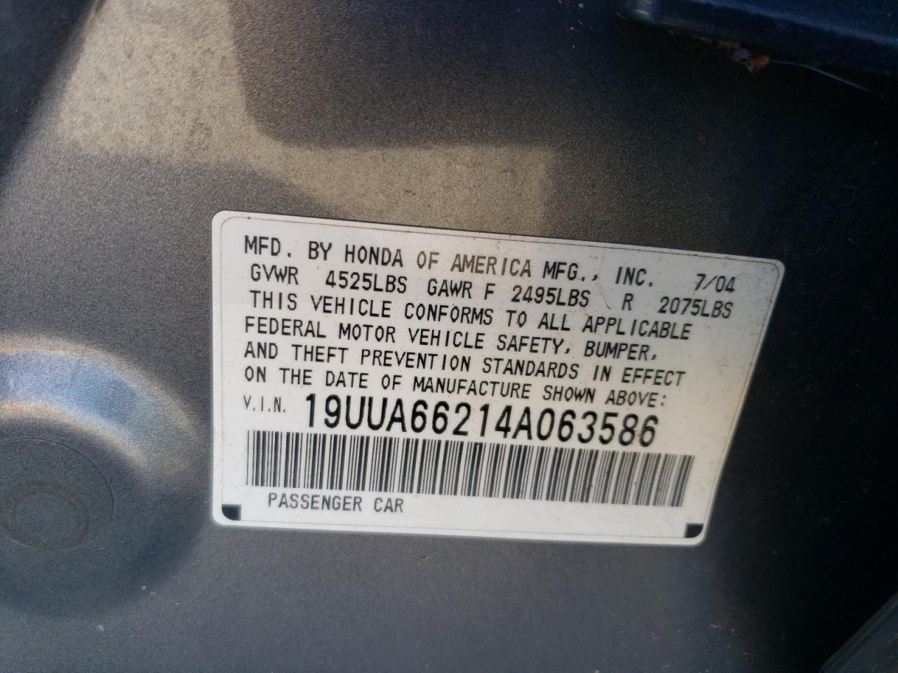 2004 ACURA TL