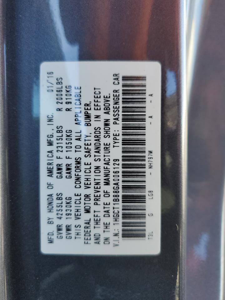 2016 HONDA ACCORD
